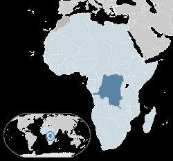 Location of the Democratic Republic of the Congo in Africa http://en.wikipedia.org/wiki/Democratic_Republic_of_the_Congo
